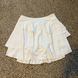 White Tiered Skirt